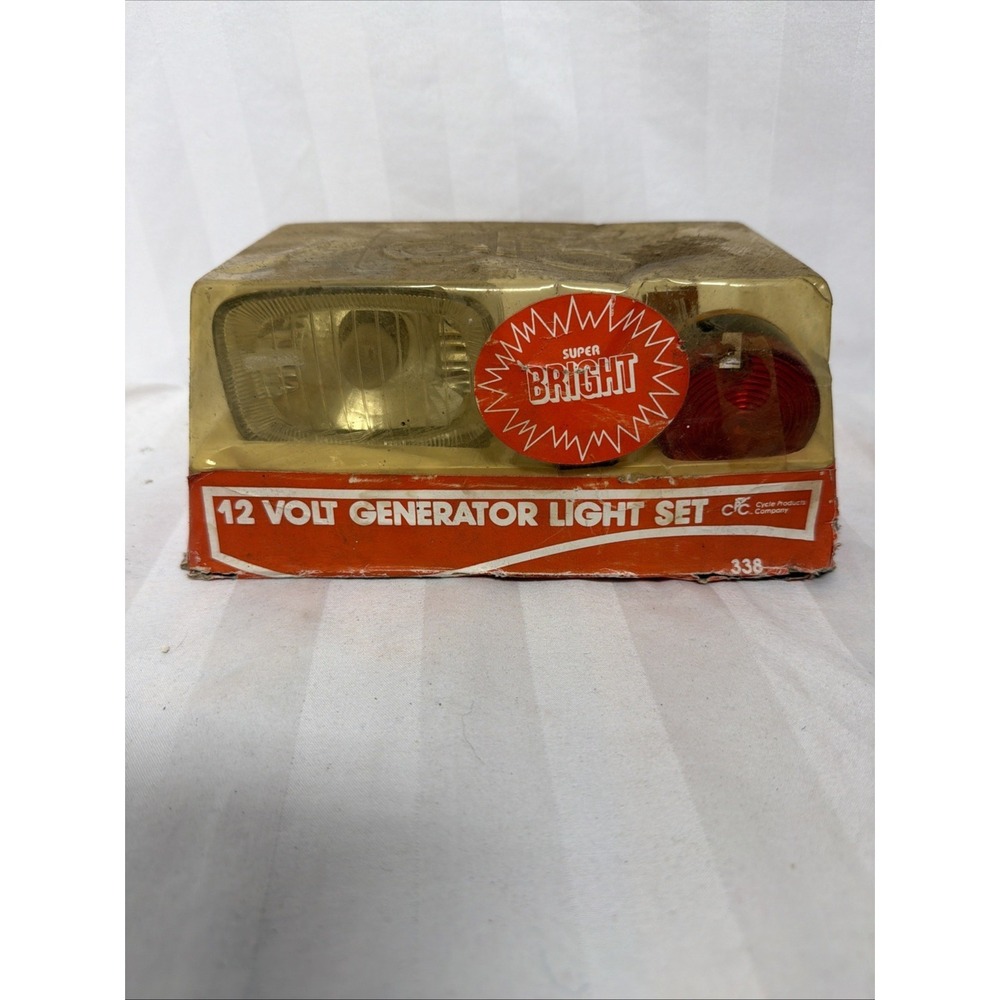 Cycle Products Company 12 Volt Generator Light Set 338 NIB